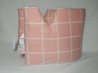 Top Mastectomy Pillow, After Surgery Comfort Pillow. Seatbelt Pillow, Heart Surgery Pillow, Top Surgery Pillow, Support Pillow. Peachy Pink Plaid
